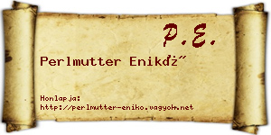Perlmutter Enikő névjegykártya